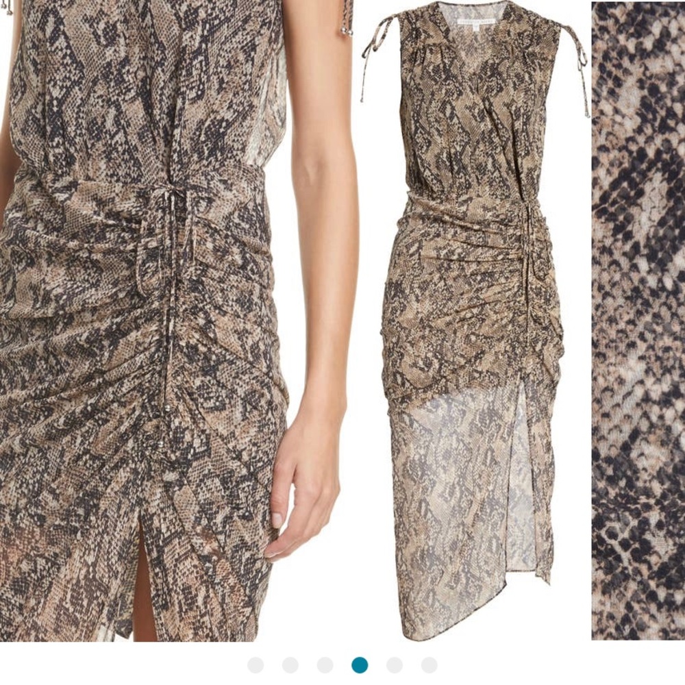 Veronica beard Teagan snake print dress